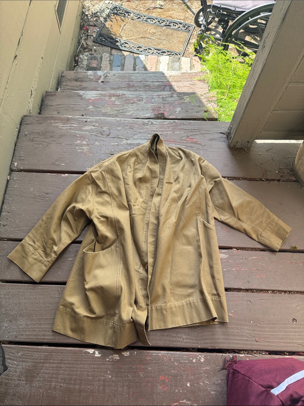 Elizabeth Suzann Olive Open-Front Jacket